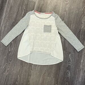 🤍 Jolt Lace Pocket Sheer Back Blouse 🤍